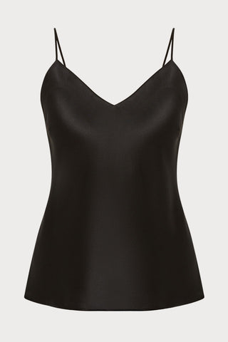 Love Me Black Silk Top