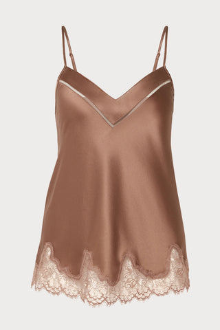 Nocturne Silk Camisole Macchiato, Size 3 (UK 12-14)