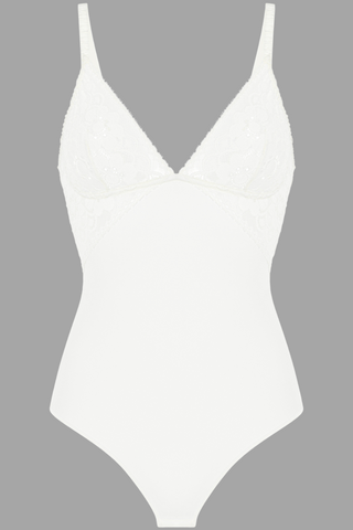 Simone Pérèle Oisive Tanga Bodysuit Natural - French Lingerie
