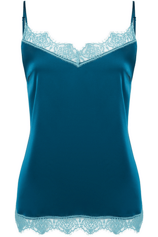 Simone Pérèle Satin Secrets Camisole Cyan Blue