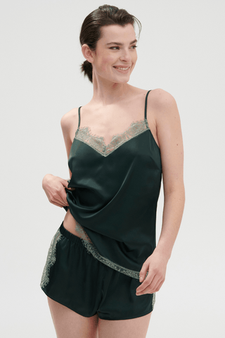 Simone Pérèle Satin Secrets Camisole Kolsai Green