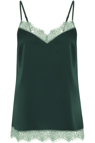 Simone Pérèle Satin Secrets Camisole Kolsai Green