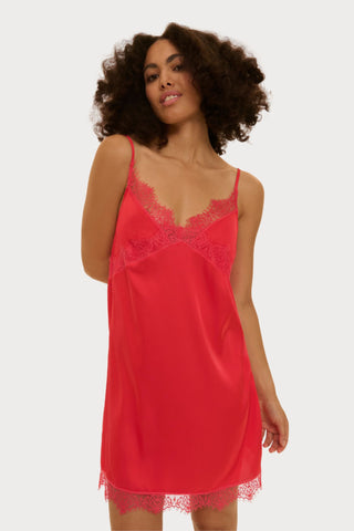 Simone Pérèle Satin Secrets Flamingo Nightie - Naughty Knickers