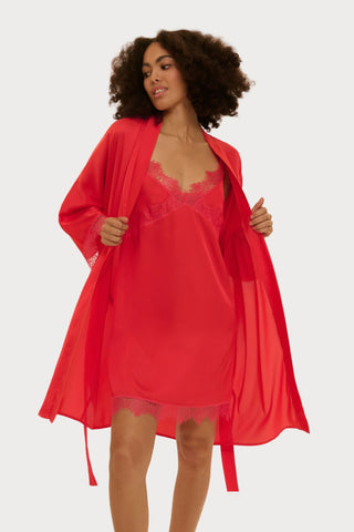 Simone Pérèle Satin Secrets Flamingo Nightie - Naughty Knickers