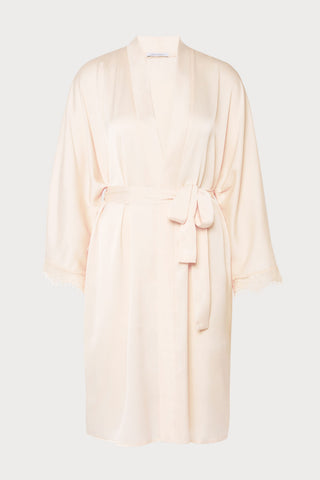 Satin Secrets Rose Sakura Mid-Length Kimono, Size L (UK 12-14)