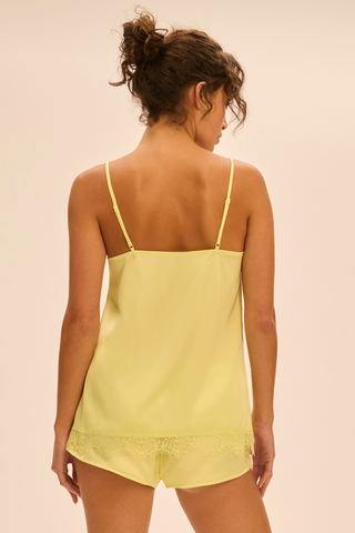 Simone Pérèle Satin Secrets Yellow Pyjama Short - Satin Pyjamas