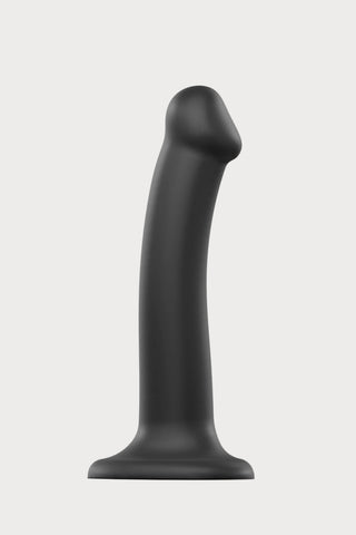 Black Double Density Bendable Dildo Medium