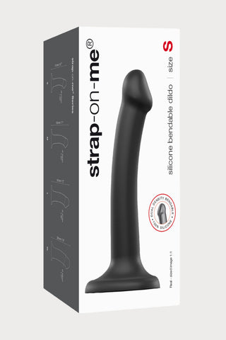 Black Double Density Bendable Dildo Small