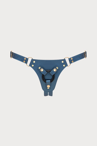 Generous Blue Leatherette Harness
