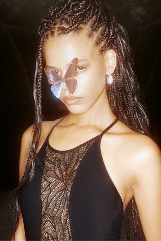 Tomorrowland x Sarda Greta Black Special Panty Body