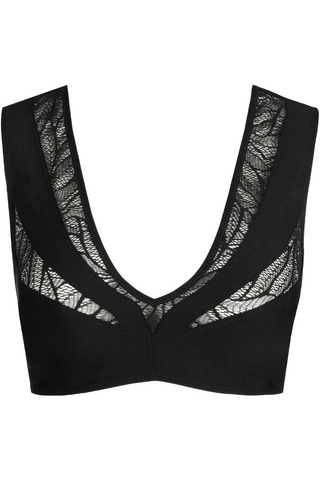 Tomorrowland x Sarda Greta Black Sleeveless Crop Top