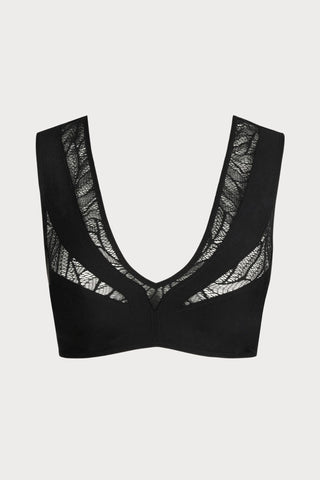 Sarda Tomorrowland x Sarda Greta Crop Top in Black - Naughty Knickers