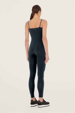 Wolford The W Shiny Jumpsuit Black/Pewter