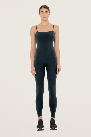 Wolford The W Shiny Jumpsuit Black/Pewter