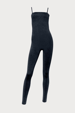 Wolford The W Shiny Jumpsuit Black/Pewter