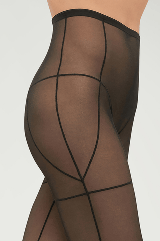 Wolford Tulle Tights Black
