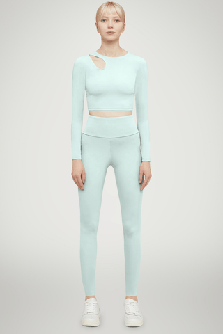 Wolford Warm Up Long Sleeve Top Aqua