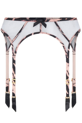 Agent Provocateur Ellise Suspender Belt Black/Pink