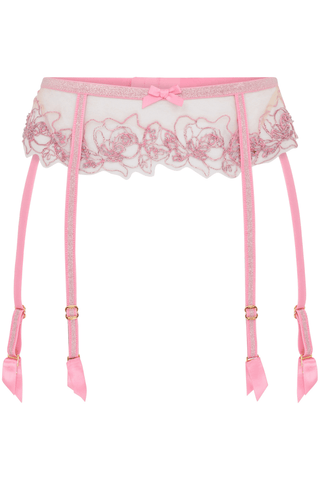 Agent Provocateur Lindie Suspender Belt Dusky Pink