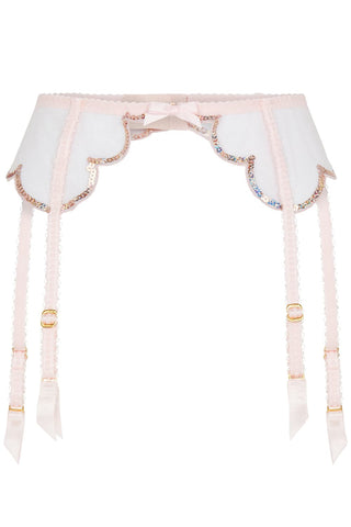 Agent Provocateur Lorna Party Suspender Baby Pink/Rose Gold