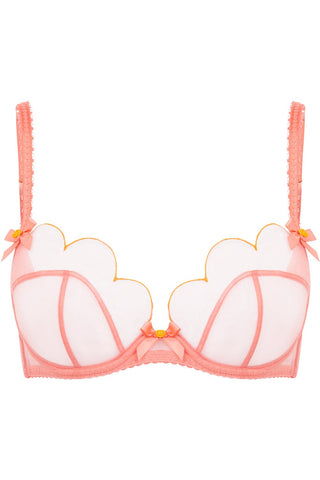 Agent Provocateur Lorna Plunge Underwired Bra Coral/Orange