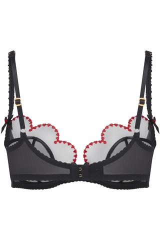 Agent Provocateur Lornaheart Plunge Underwired Bra Black/Red