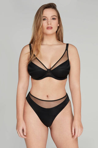 Agent Provocateur Lucky High Leg Brief Black