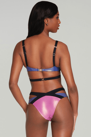 Agent Provocateur Mazzy Bikini Top Pink/Cobalt