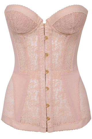 Agent Provocateur Mercy Lace Corset in Blush