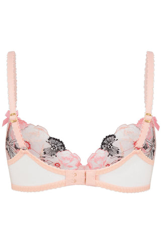 Agent Provocateur Zuri Plunge Underwired Bra Pink/Red/Sand