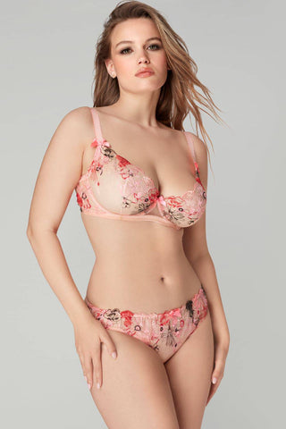 Agent Provocateur Zuri Brief Pink/Red/Sand