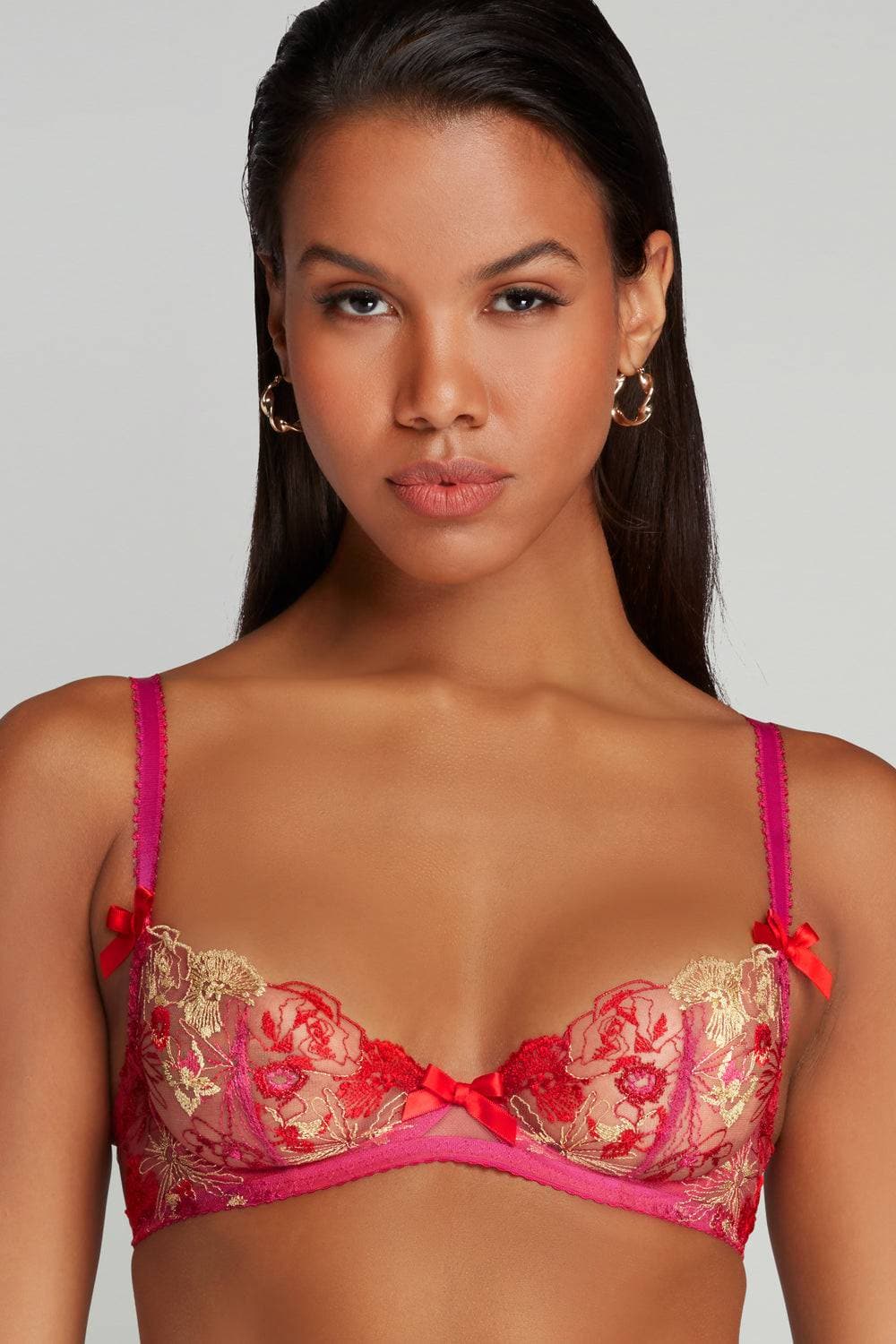 Women's Lace Front Closure Push Up Bras Padded Algeria