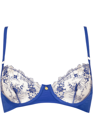 Atelier Amour Après Minuit Half Cup Bra Nude/Blue