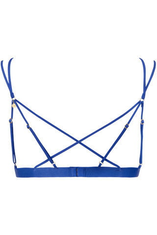 Atelier Amour Après Minuit Triangle Bra Nude/Blue