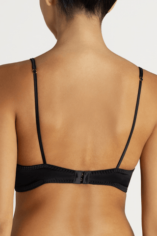 Coco de Mer Hera High Neck Balconette Bra Black