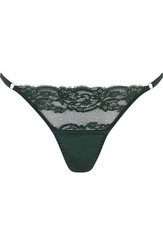 Coco de Mer Seraphine G String Forest Green