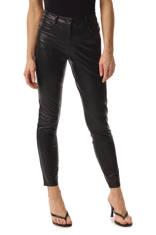 Commando Faux Leather Five Pocket Pant Black