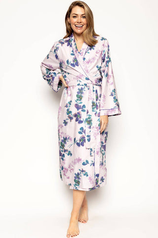 Cyberjammies Camila Floral Print Long Dressing Gown