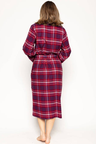 Cyberjammies Clarissa Check Long Dressing Gown