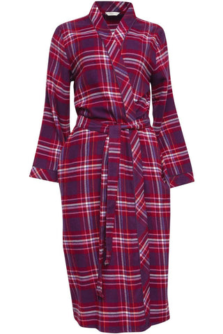 Cyberjammies Clarissa Check Long Dressing Gown