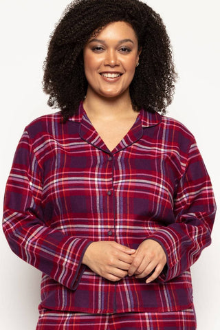 Cyberjammies Clarissa Check Pyjama Top