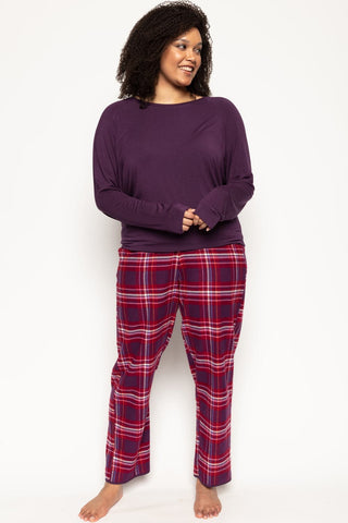 Cyberjammies Clarissa Slouch Jersey Top Purple