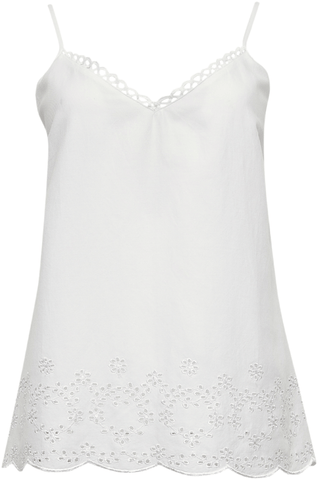 Cyberjammies Saskia Embroidered Camisole White