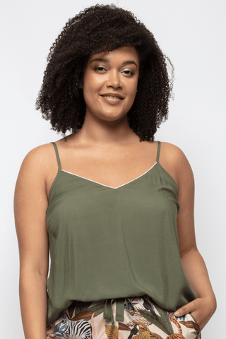 Cyberjammies Savannah Modal Cami Olive