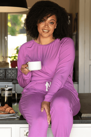 Cyberjammies Viola Slouch Jersey Pyjama Top Pink