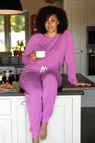 Cyberjammies Viola Slouch Jersey Pyjama Top Pink