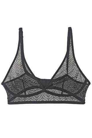 Else Pampas Black Soft Triangle Bra