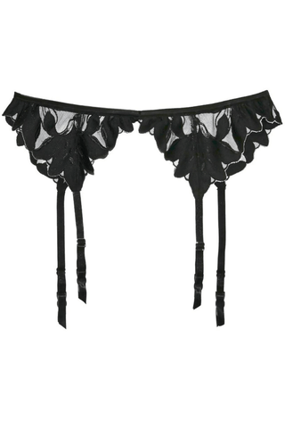 Fleur Du Mal Lily Suspender in Black