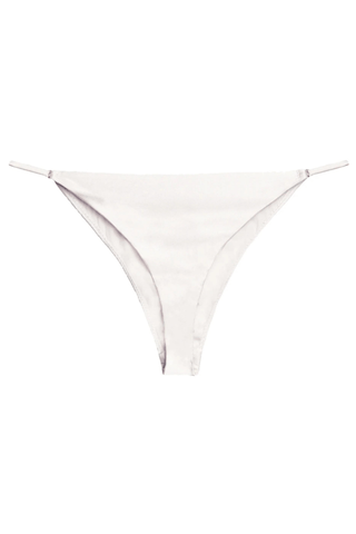 Fleur Du Mal Luxe Silk Satin Cheeky Brief in Ivory