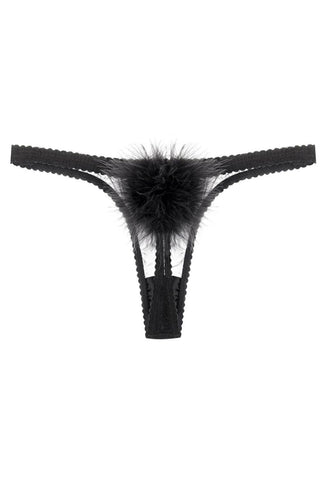 Glida & Pearl Diana Pom Pom Thong Black